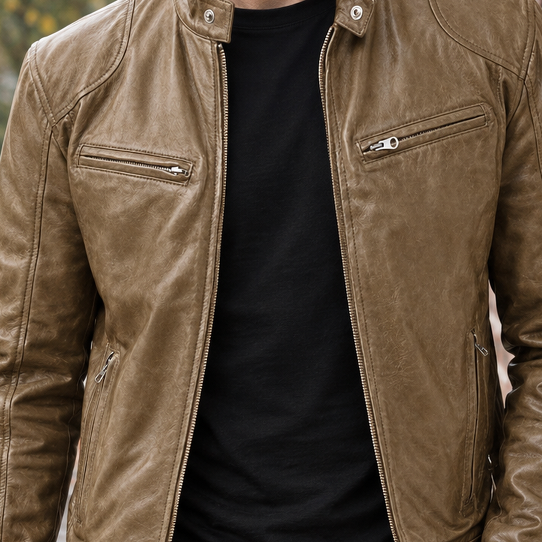 Hubert Moto Jacket - Lead Product Detail