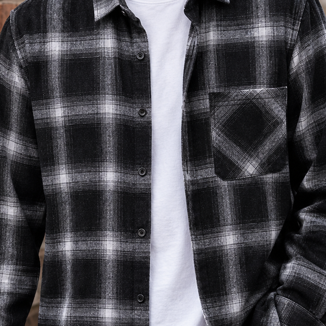 Archer Plaid Overshirt - Lead Product Detail