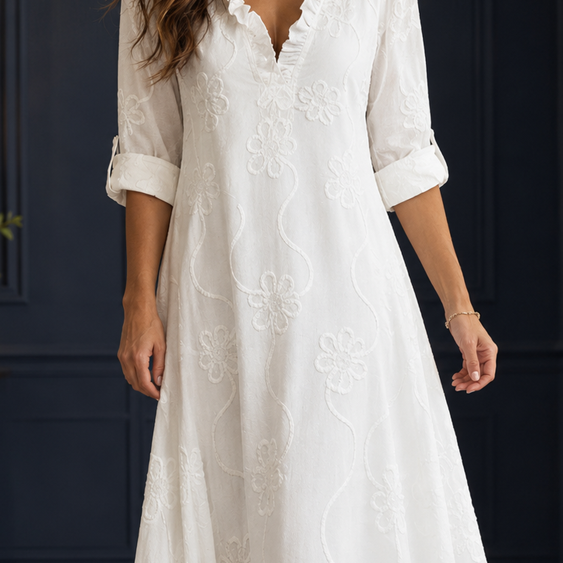 Aurore Embroidered Maxi Dress - Lead Product Detail