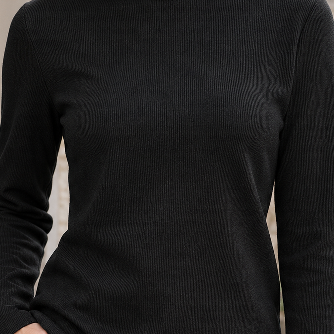 Desiree Mock Neck Top - Lead Product Detail
