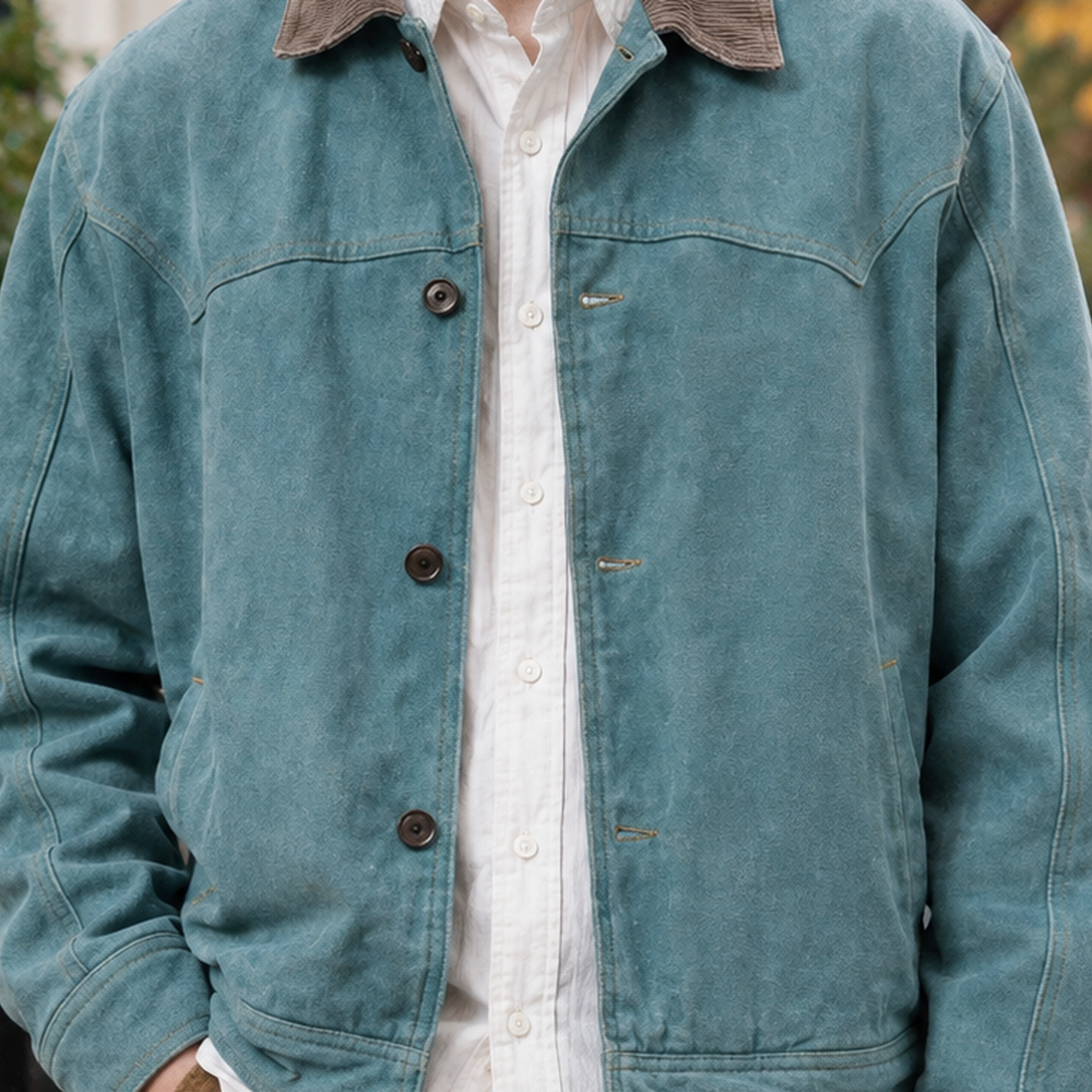 Jonathan Contrast Collar Jacket - Lead Product Detail