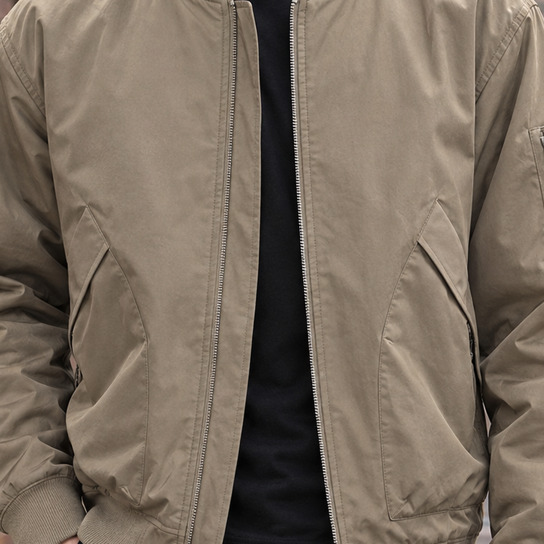 Beckett Bomber Jacket - Lead Product Detail