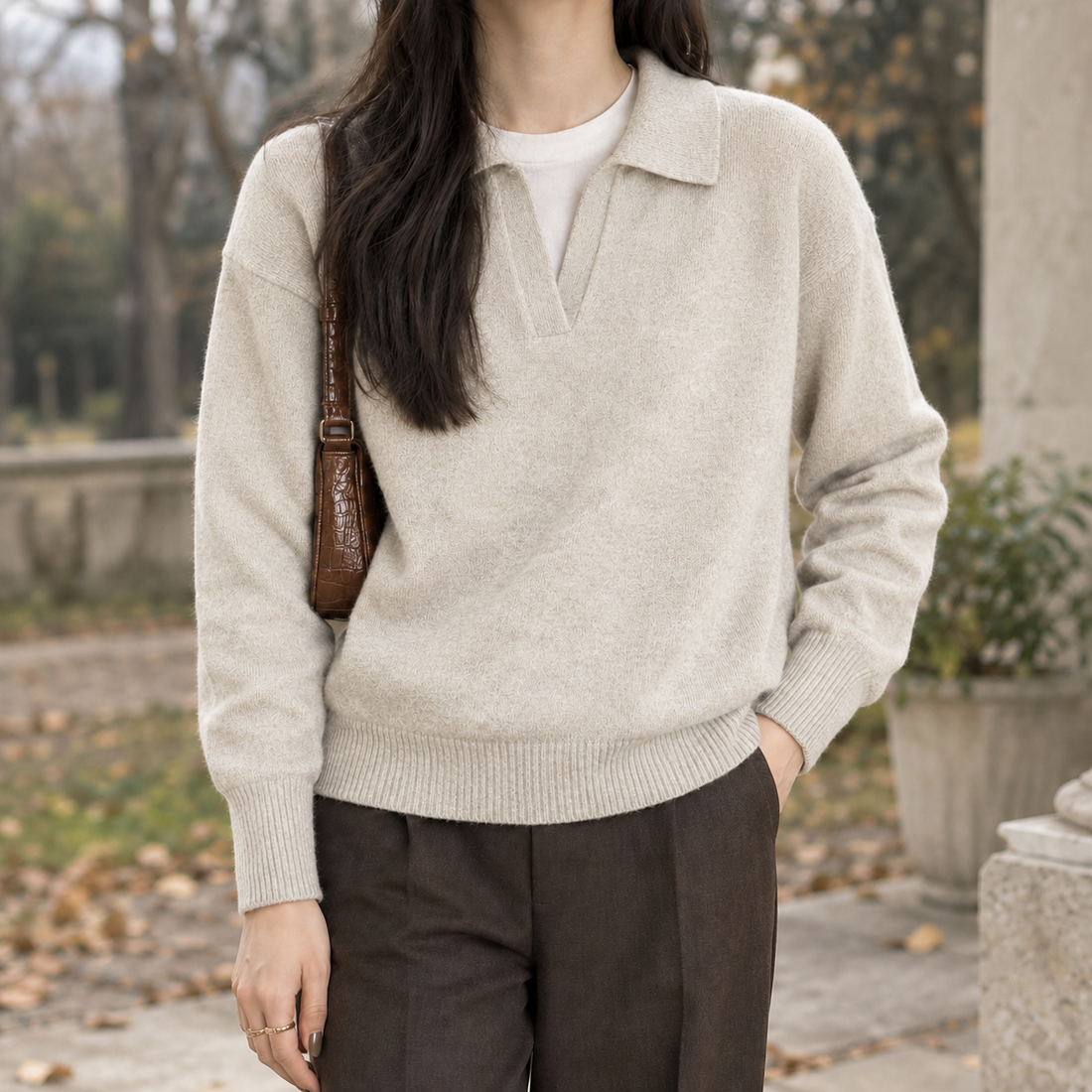 Lauren Polo Sweater - Oatmeal