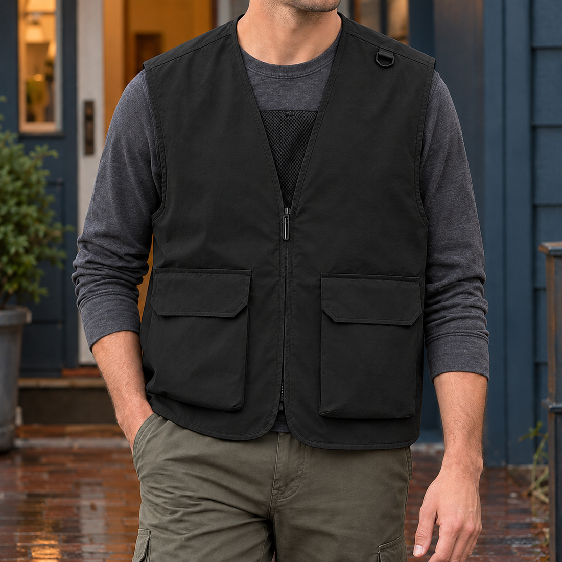 Killian Utility Vest - Black