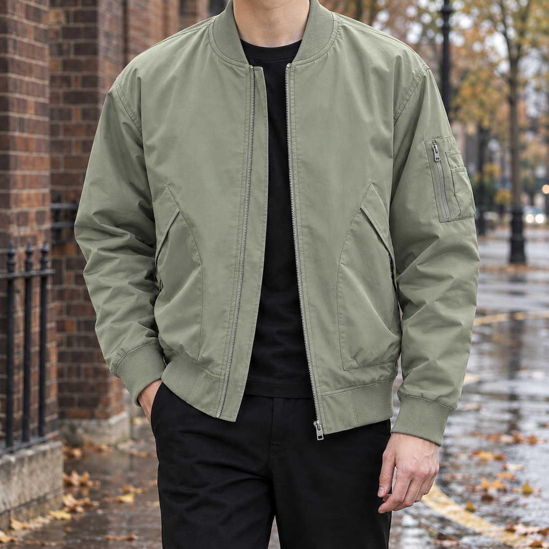 Beckett Bomber Jacket - Green