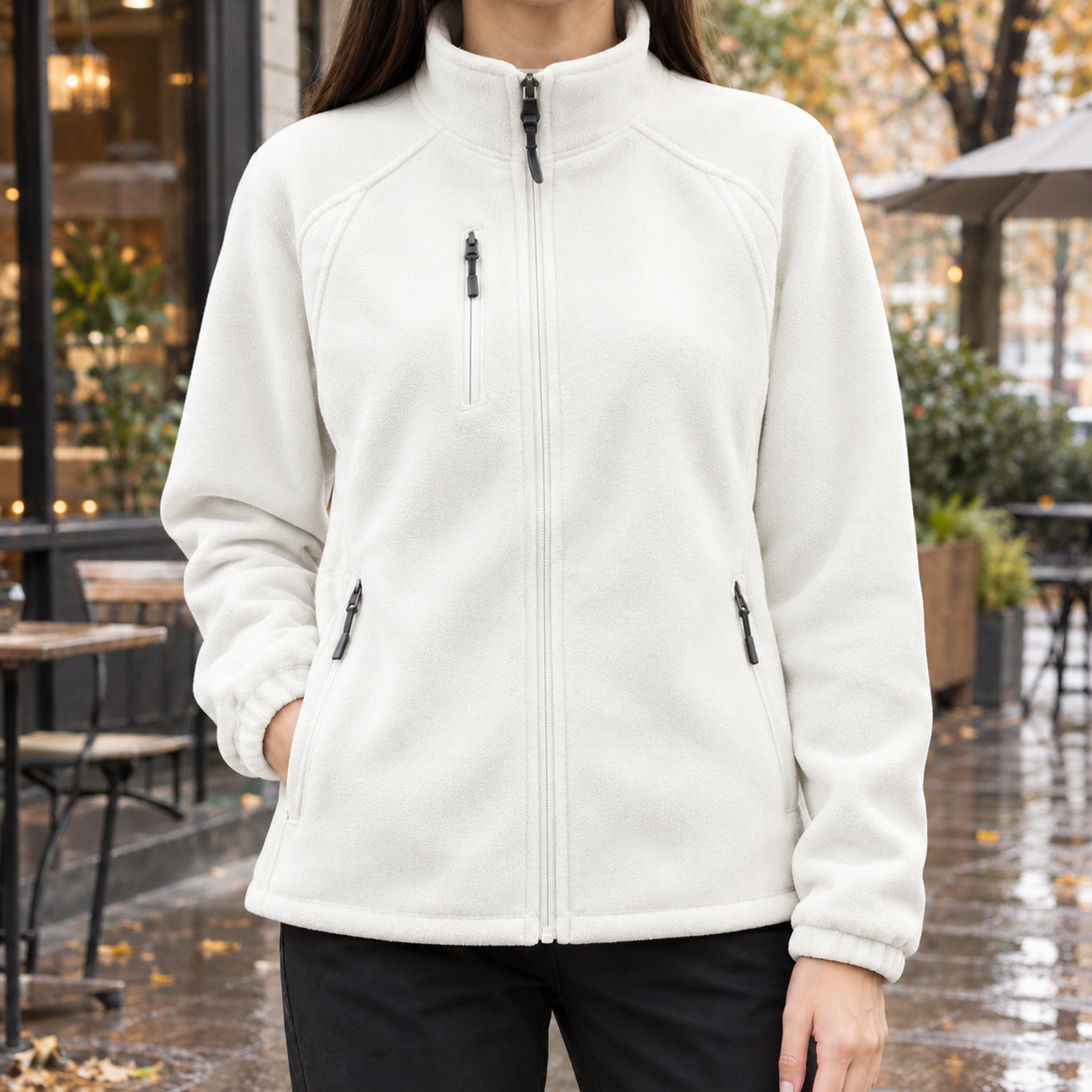 Nora Fleece Jacket - Milky White