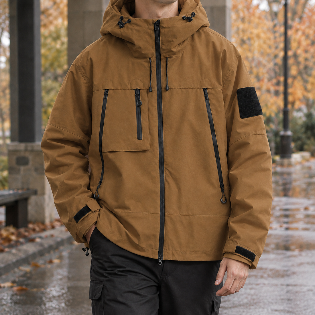 Renard Utility Jacket - Caramel Brown
