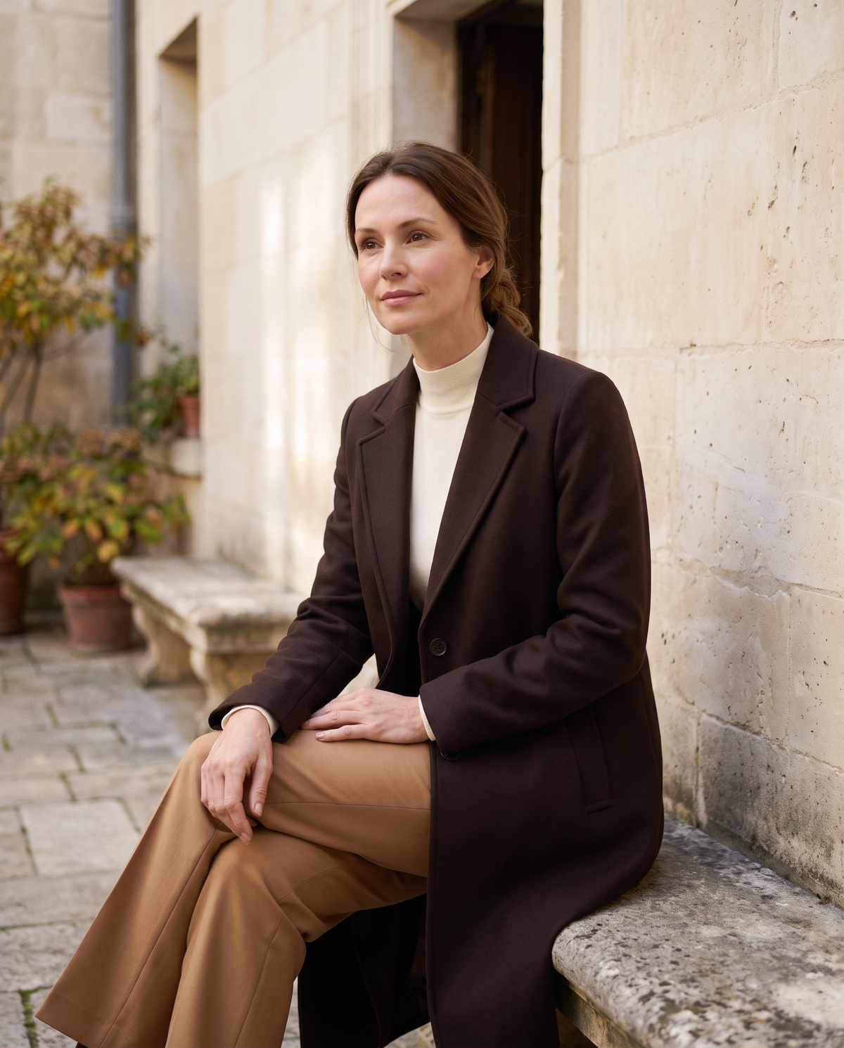 Autumn womenswear campaign portrait for Ellen Beaumont