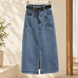 Georgia Denim Skirt - Retro Blue