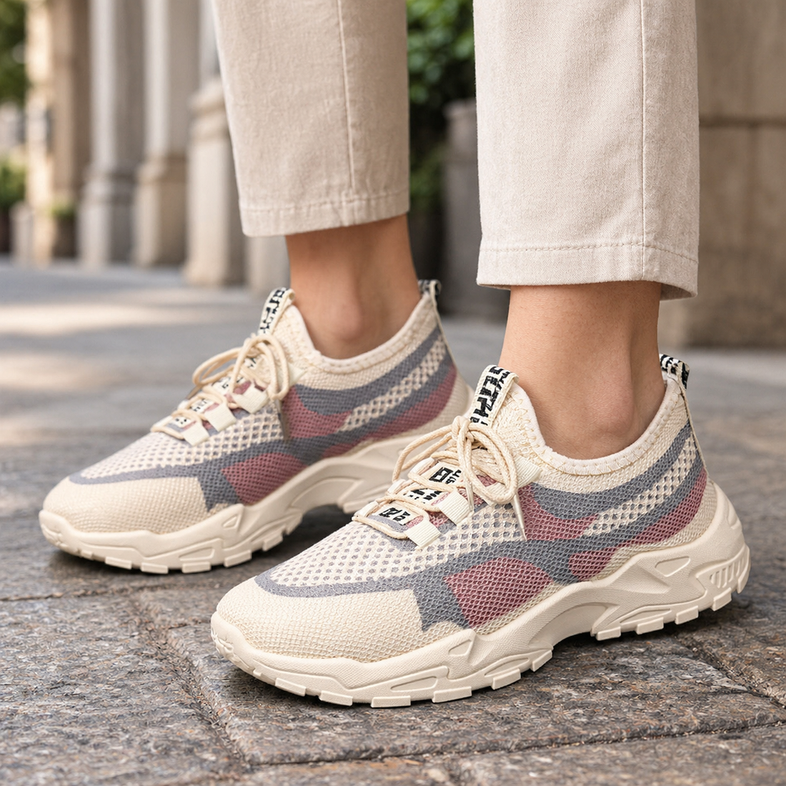 Bellora Colorblock Sneakers - Pink