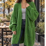 Jemima Longline Cardigan - Green