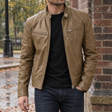 Hubert Moto Jacket - Khaki
