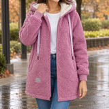 Ambrosine Hooded Fleece Jacket - Pink