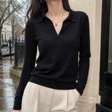Emily Polo Sweater - Black