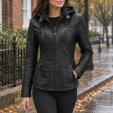 Grace Hooded Jacket - Black