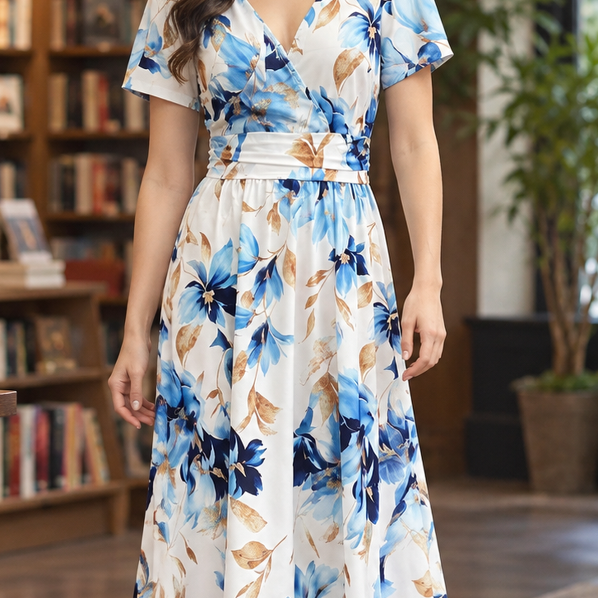 Fenella Floral Midi Dress - Lead Product Detail