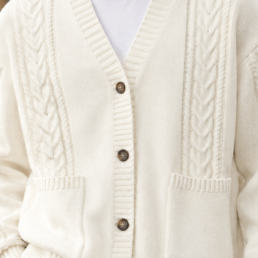 Marcel Cable Knit Cardigan - Lead Product Detail