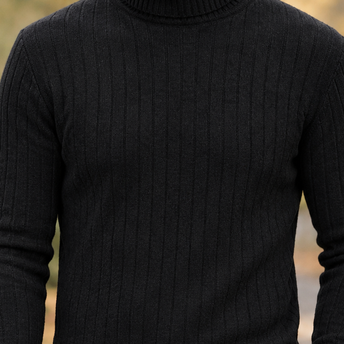 Esteban Ribbed Turtleneck Sweater - Lead Product Detail