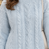 Gwendolen Cable Knit Sweater - Lead Product Detail