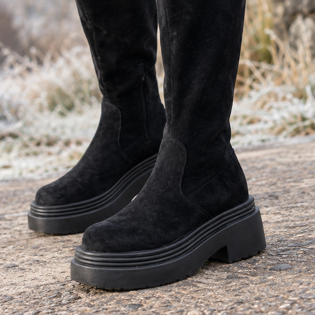 Molinari Platform Boots - Lead Product Detail
