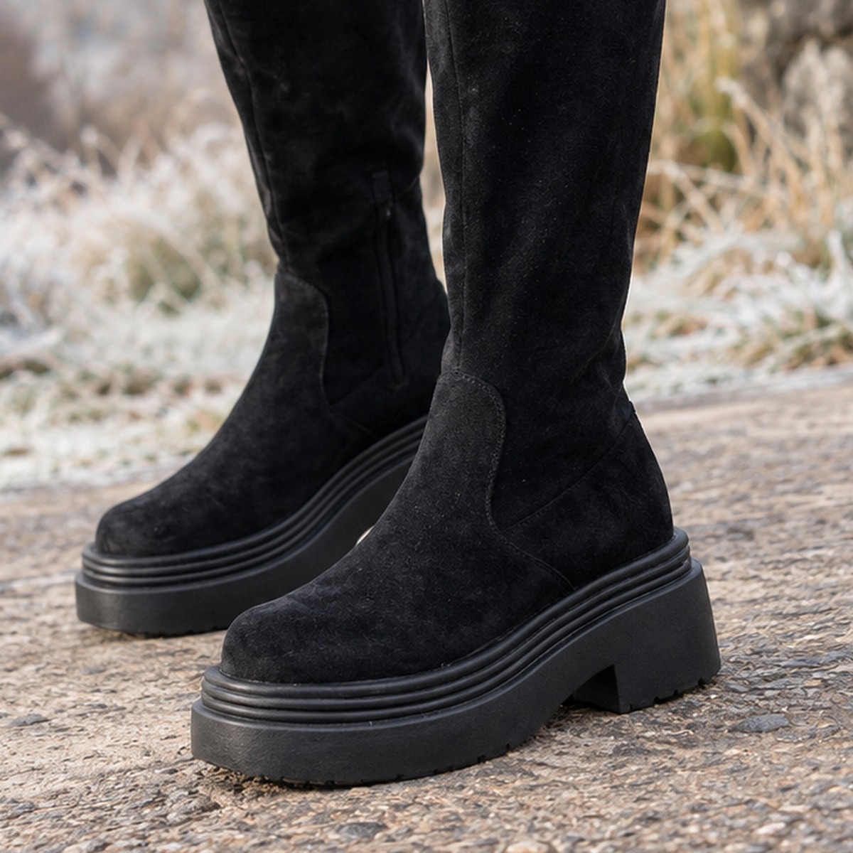 Molinari Platform Boots - Lead Product Detail