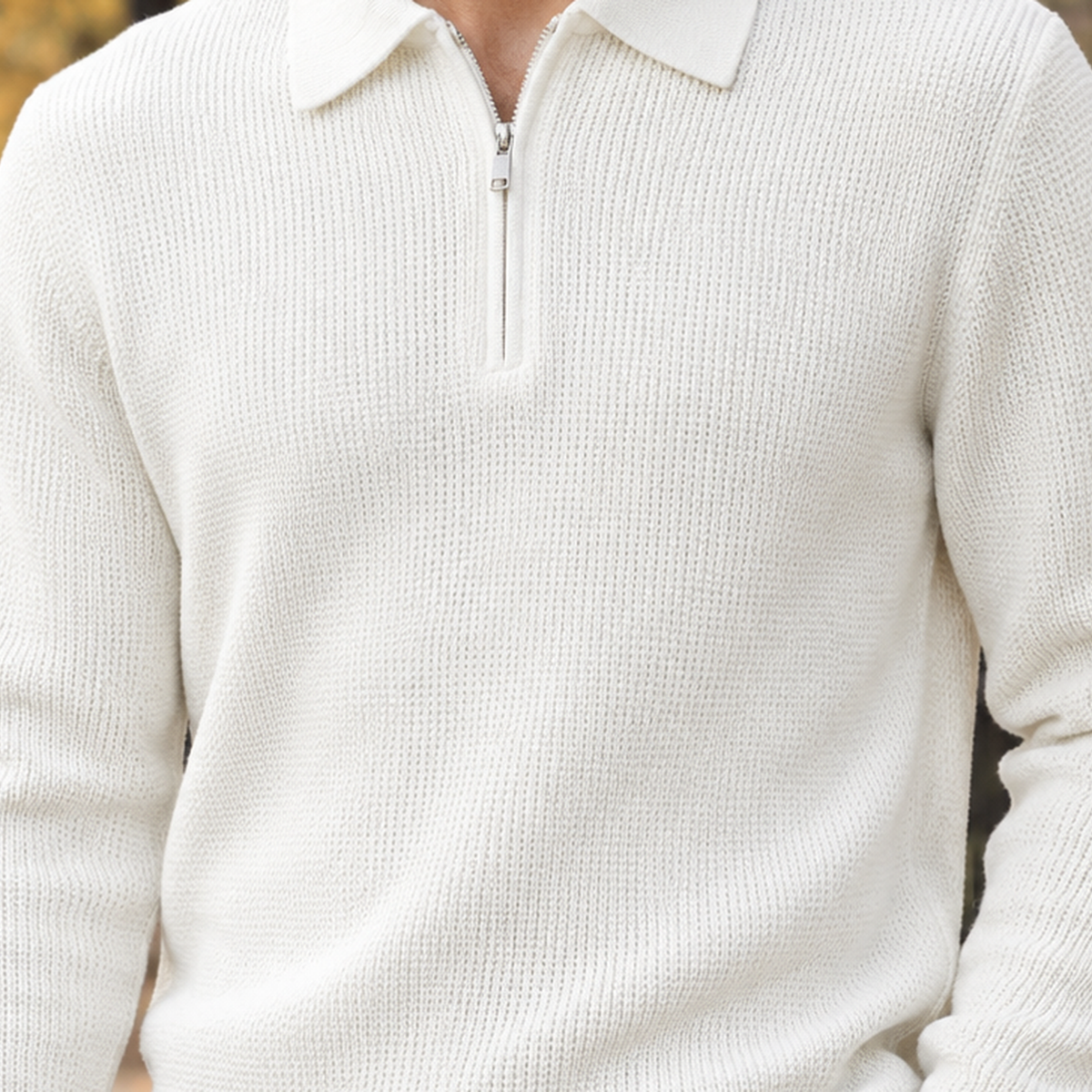 Laurent Half Zip Sweater - Lead Product Detail