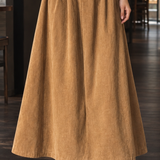 Fiona Flared Midi Skirt - Lead Product Detail