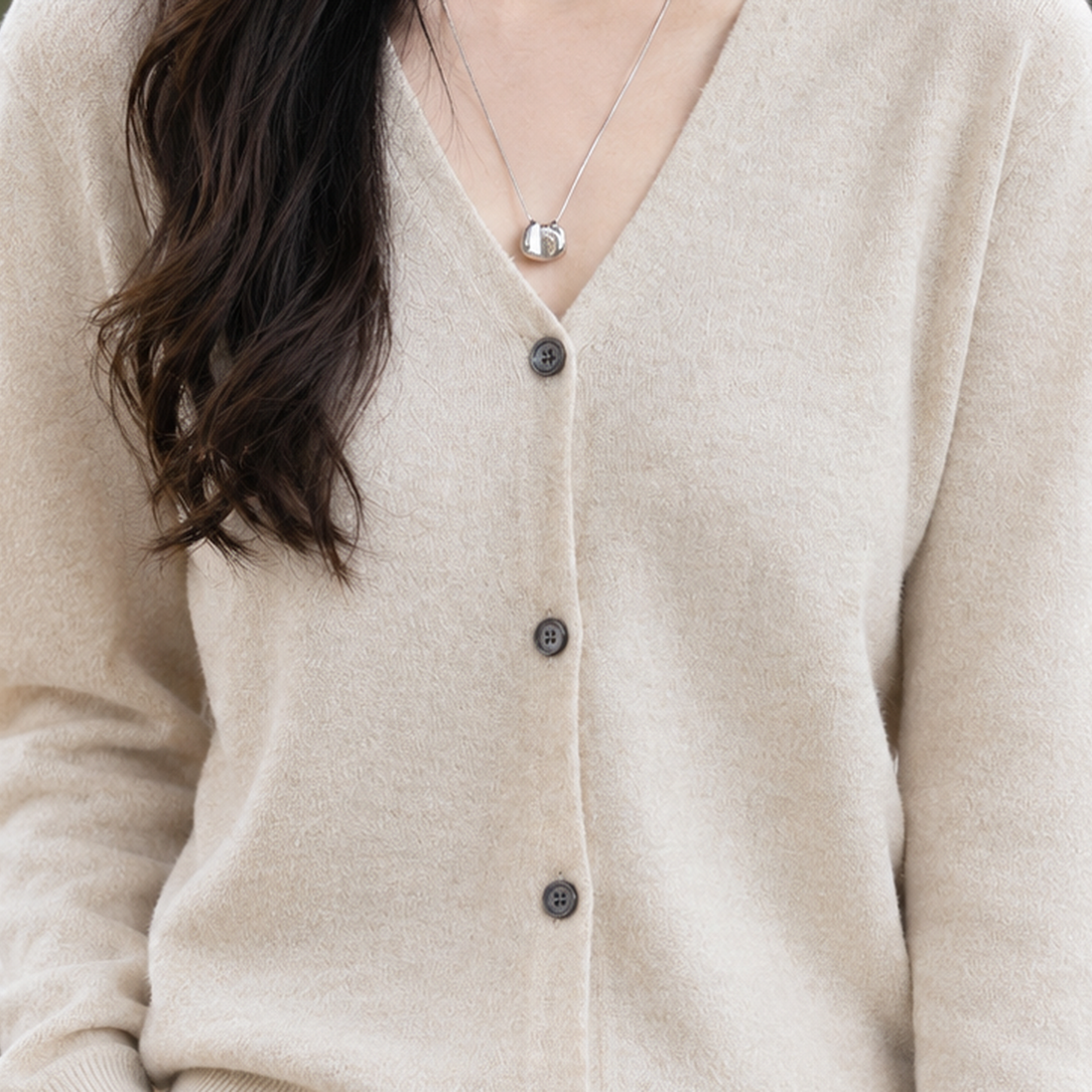 Bettina V-Neck Cardigan - Lead Product Detail