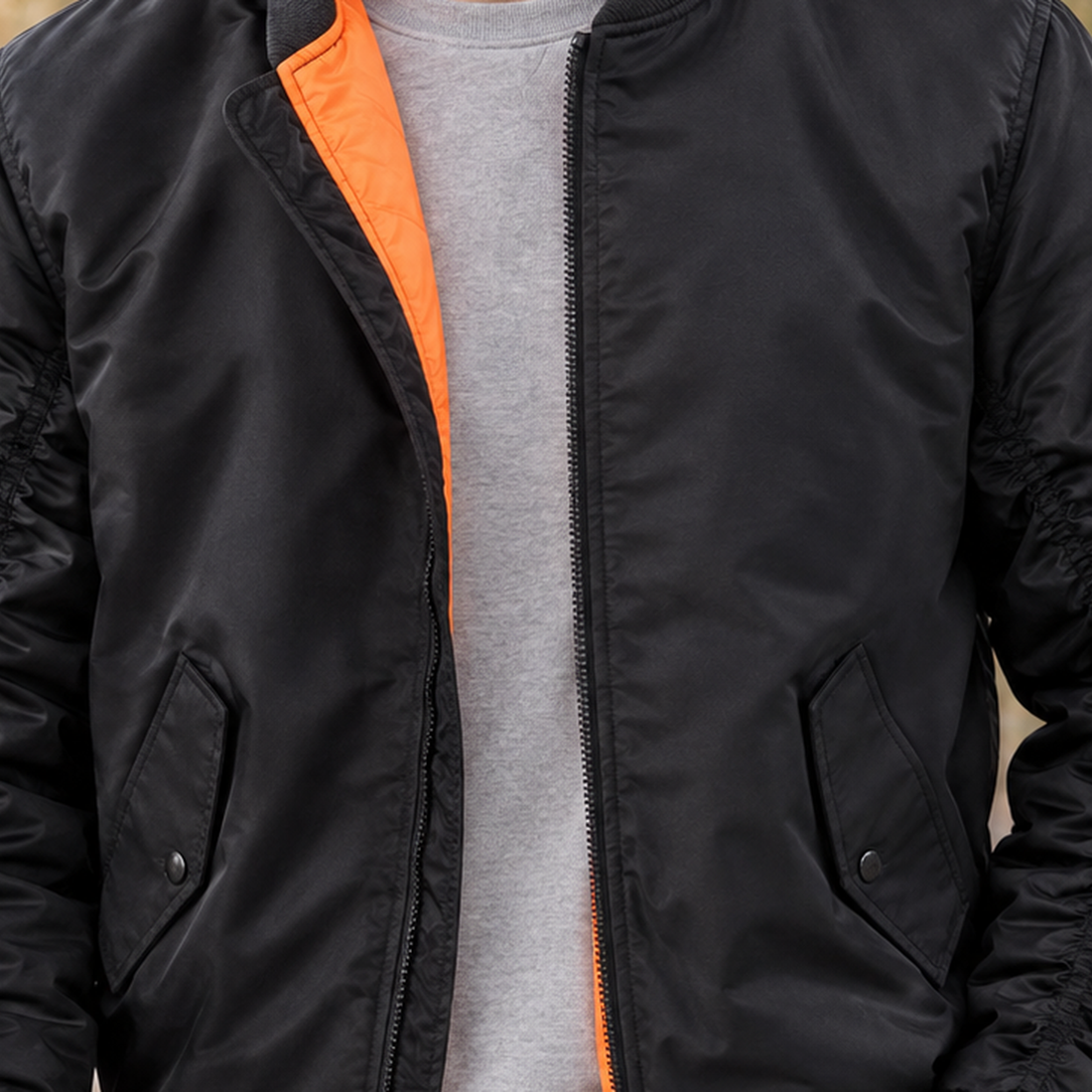 Sterling Bomber Jacket - Lead Product Detail