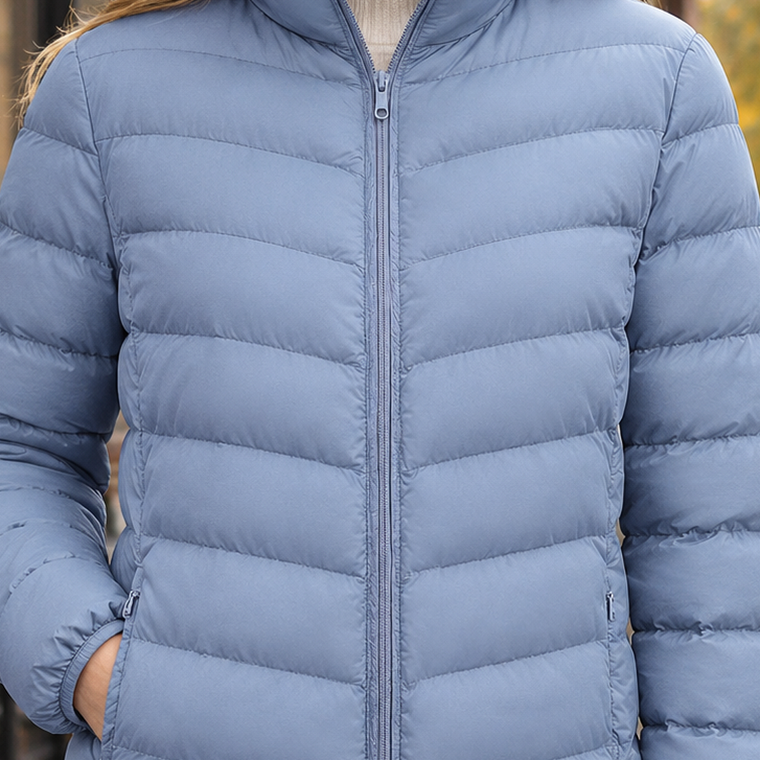 Marisol Quilted Puffer Jacket - Lead Product Detail