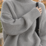 Melisande Relaxed Turtleneck Sweater - Lead Product Detail