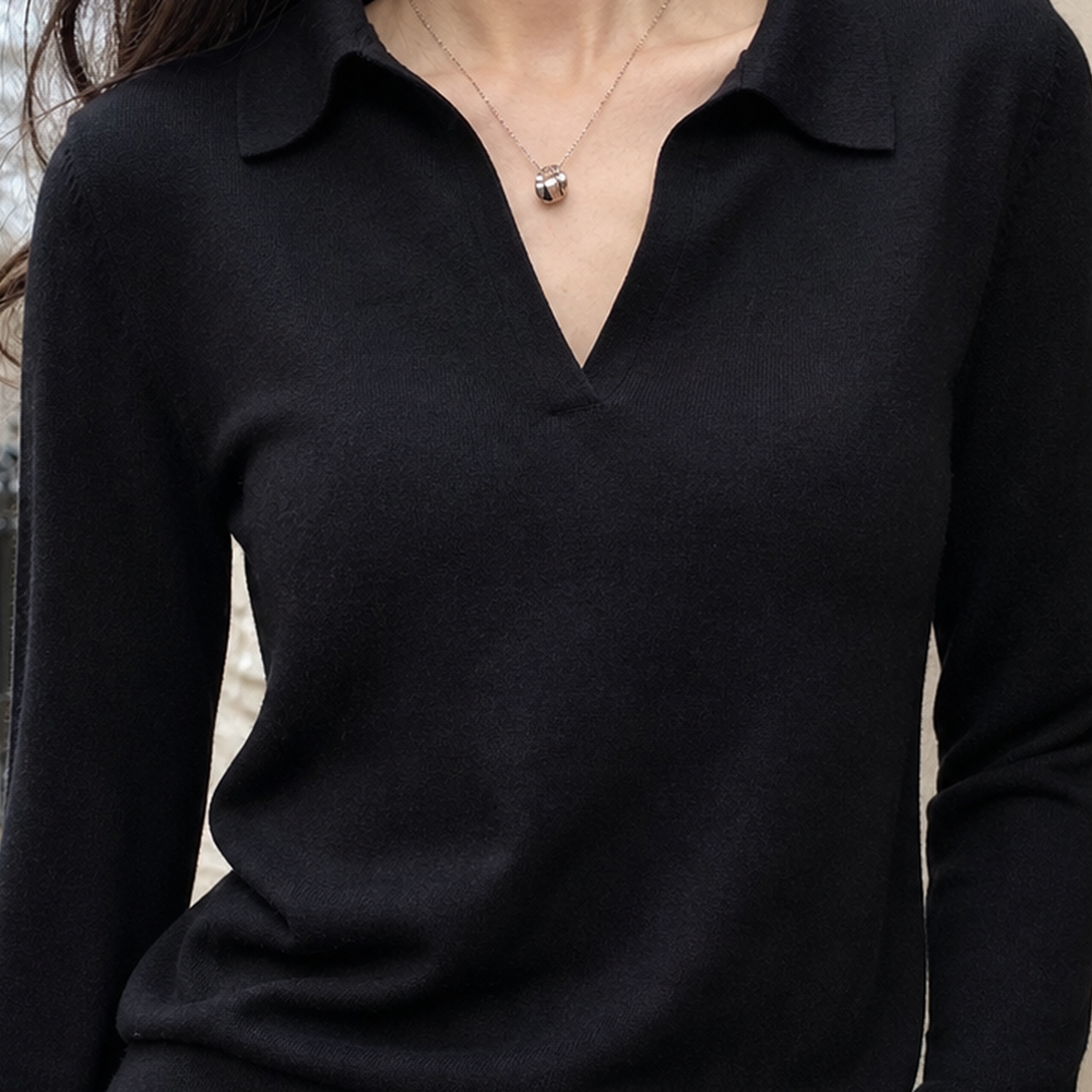 Emily Polo Sweater - Lead Product Detail
