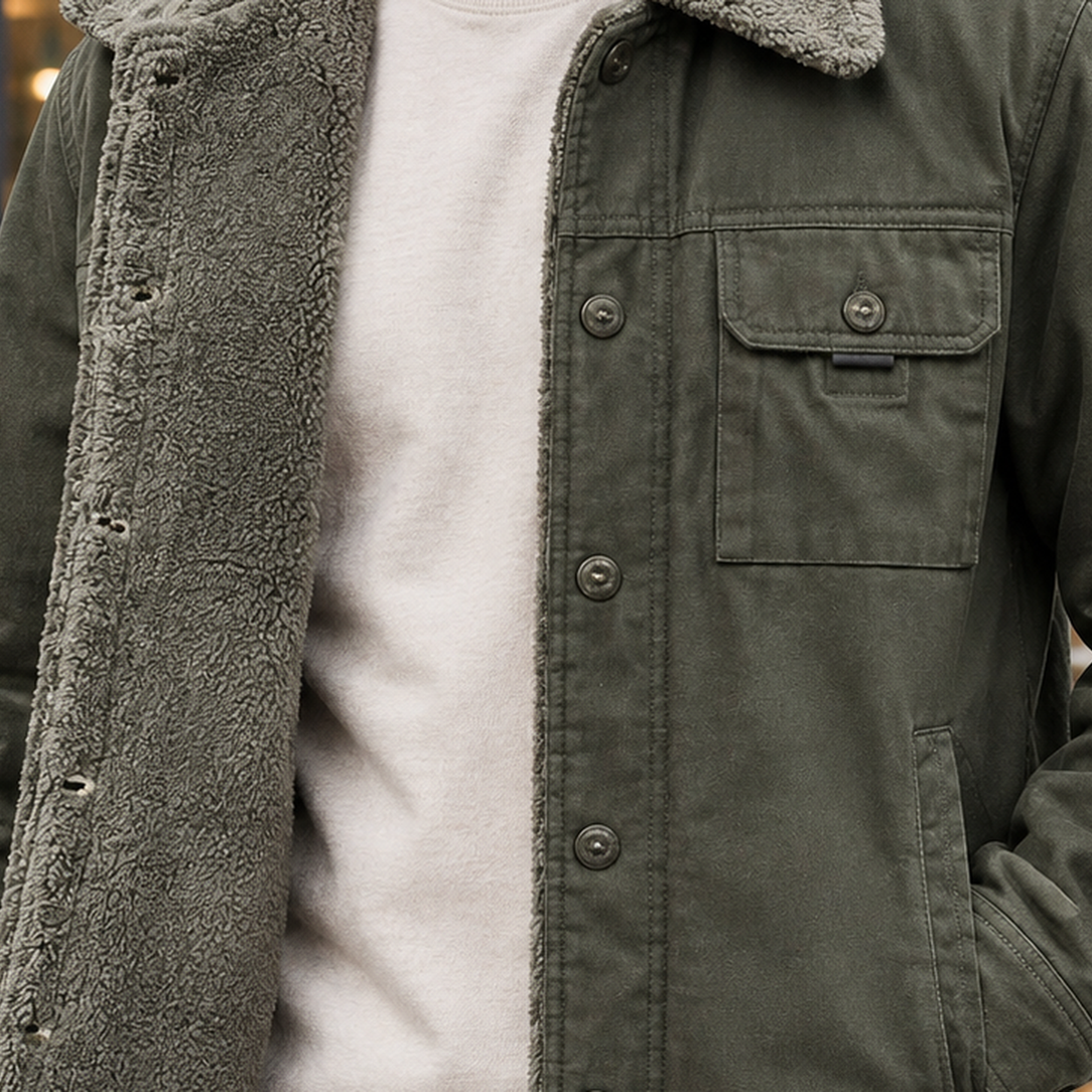 Nicholas Teddy Lined Jacket - Lead Product Detail