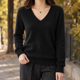 Lorelai V Neck Sweater - Black