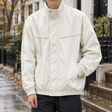 Maxim Piped Zip Jacket - Cream