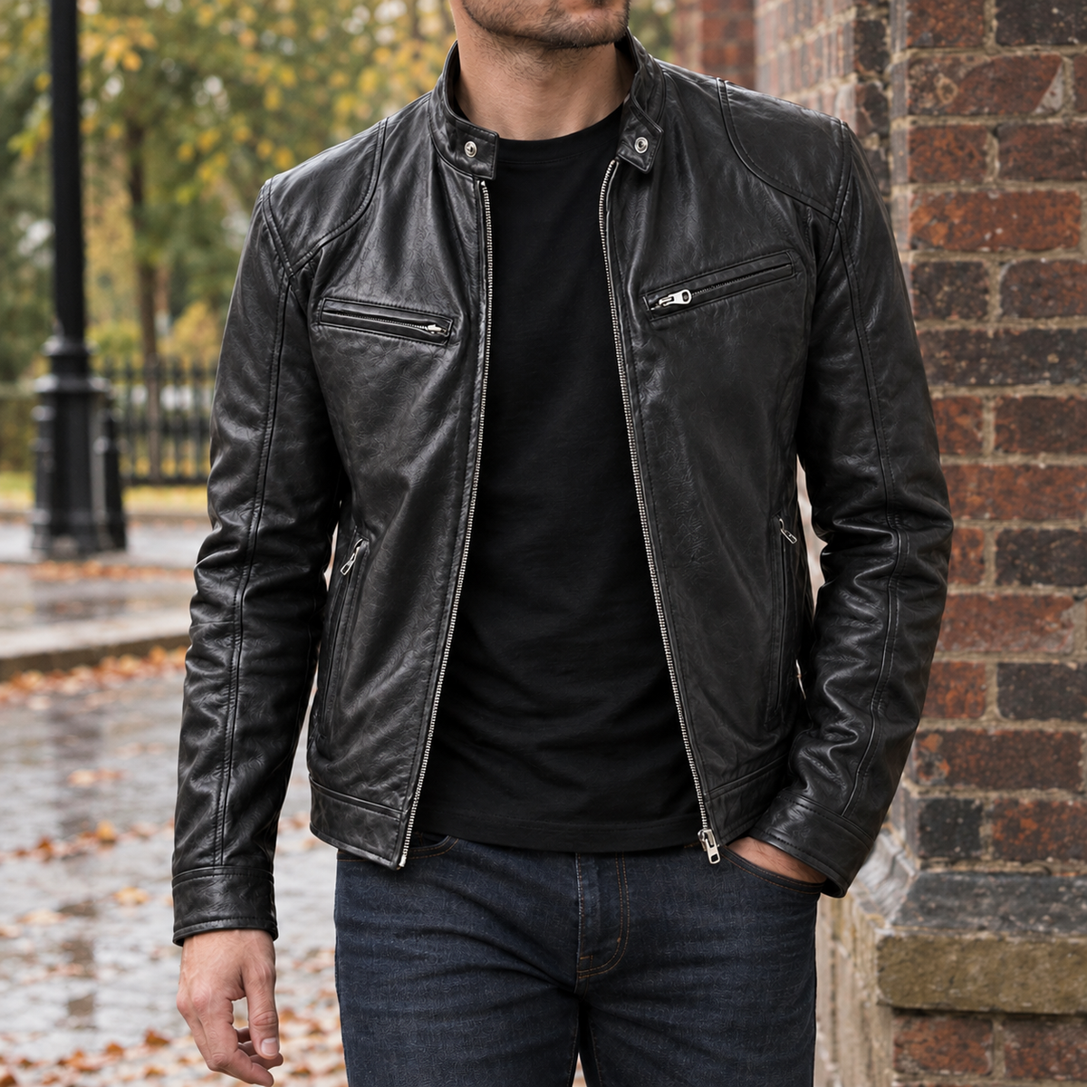 Hubert Moto Jacket - Black