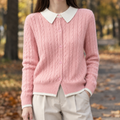 Pink White Collar