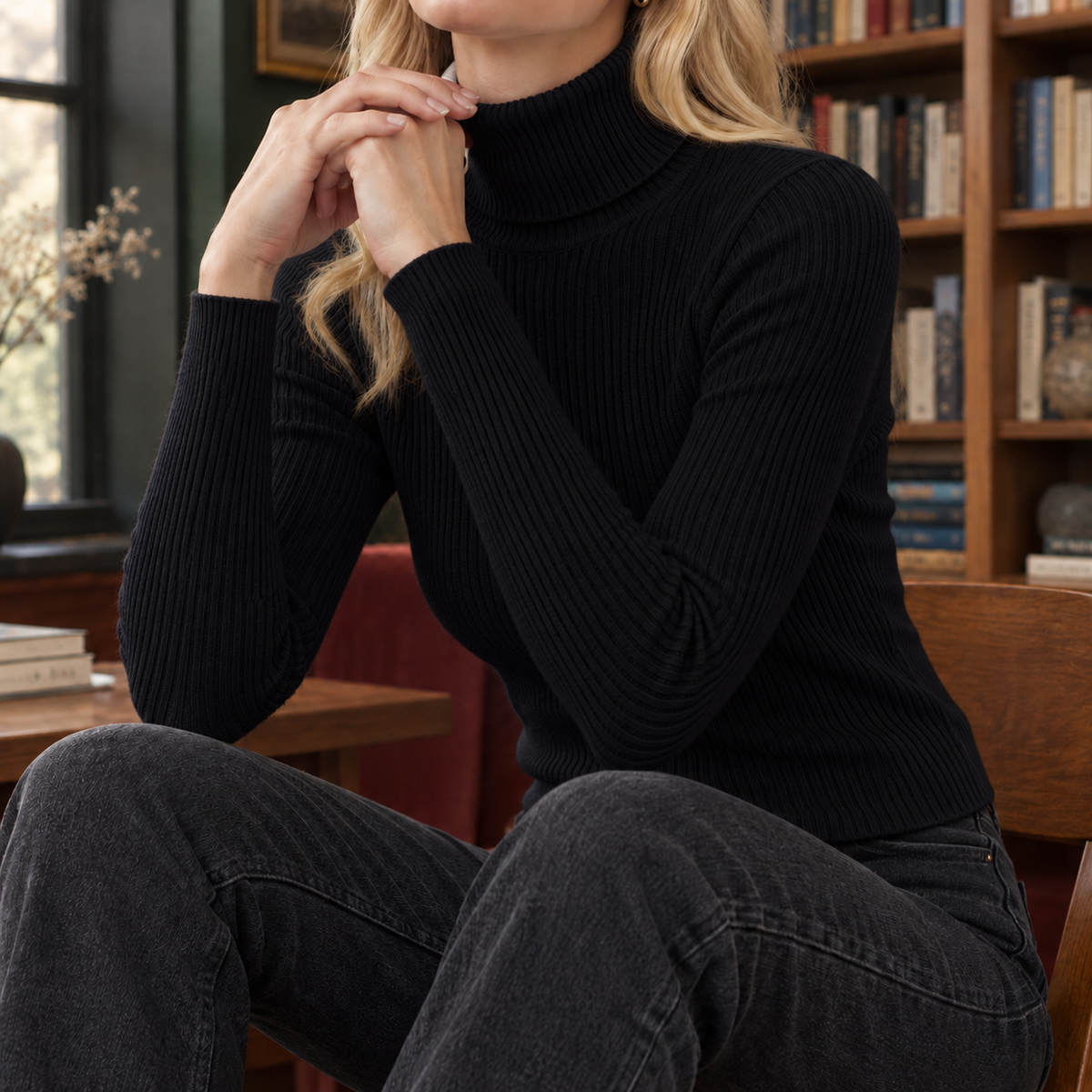 Vivienne Ribbed Sweater - As Pictured