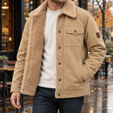 Nicholas Teddy Lined Jacket - Khakis