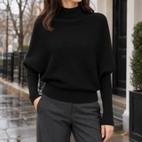 Hesper Batwing Sweater - Black
