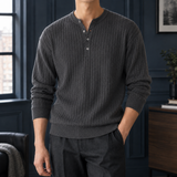 Nico Ribbed Sweater - Dark Gray