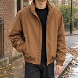 Conrad Stand Collar Jacket - Brown
