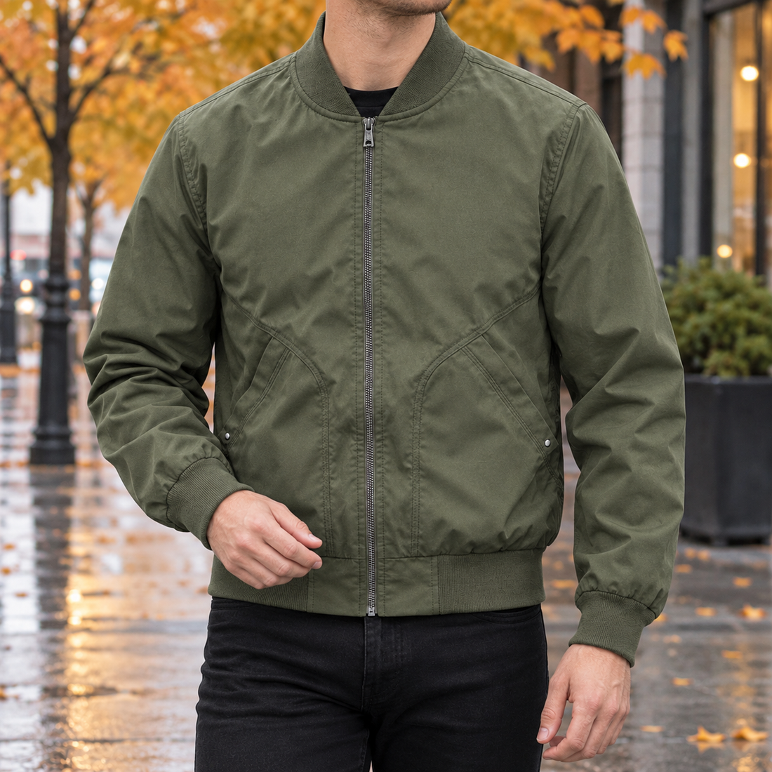 Byron Bomber Jacket - Green