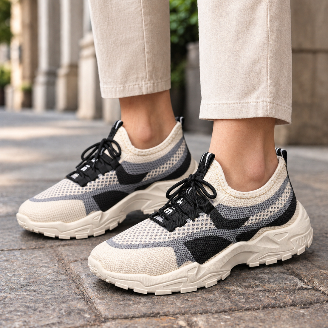 Bellora Colorblock Sneakers - Gray
