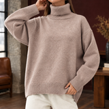 Celeste Turtleneck Sweater - Taupe