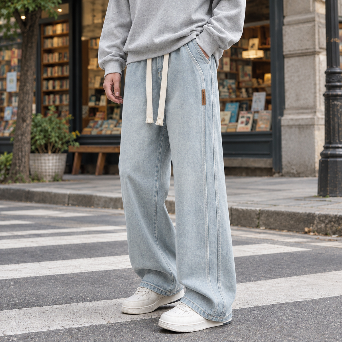 Leopold Wide Leg Jeans - Light Blue