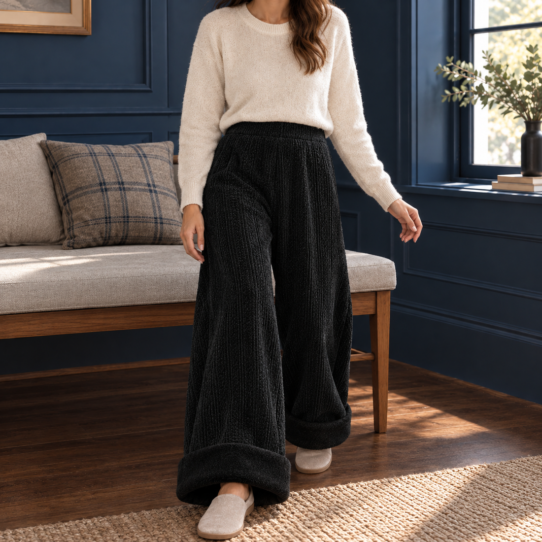 Savannah Wide Leg Pants - Black
