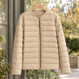 Marlene Cashmere Puffer Jacket - Khaki