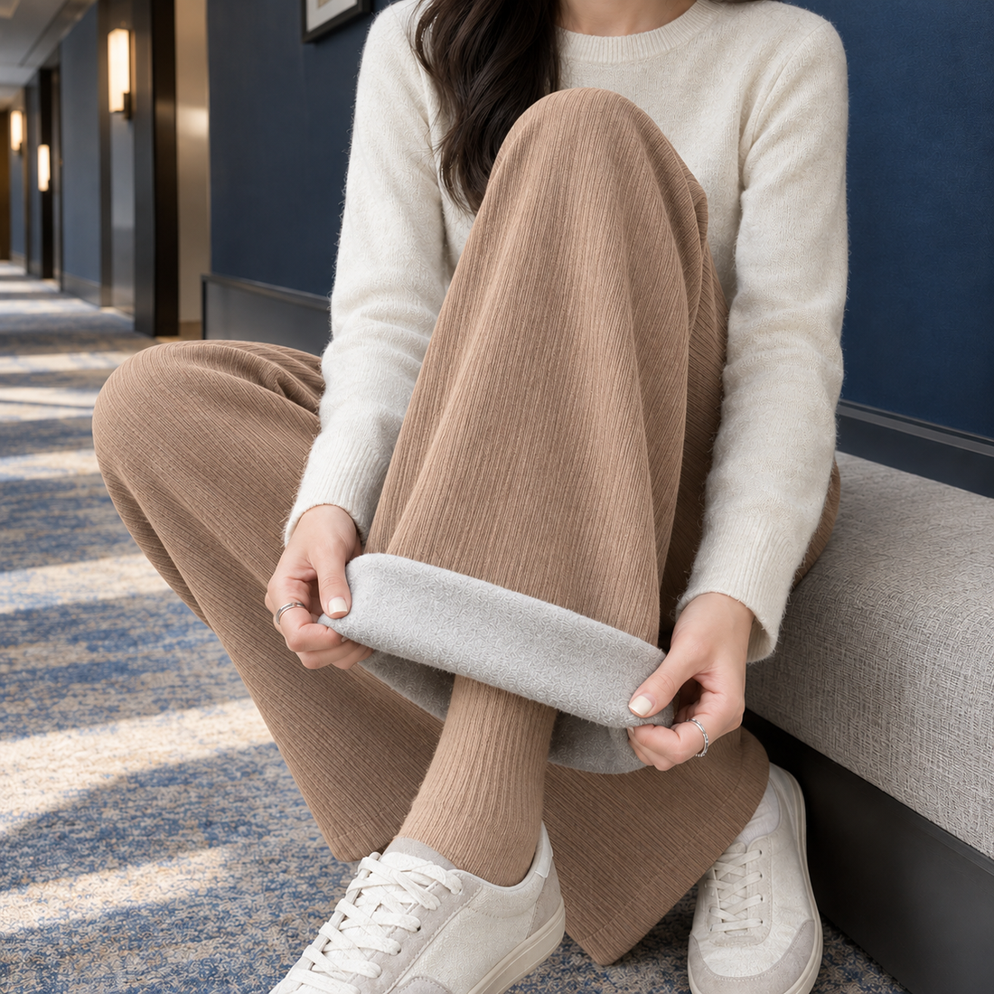 Tara Wide Leg Pants - Camel