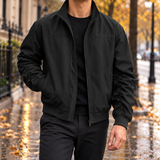 Caius Ruched Sleeve Jacket - Black
